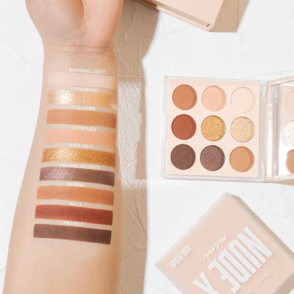 Beauty Creations Nude X MINI Paleta De Sombras De 9 Tonos