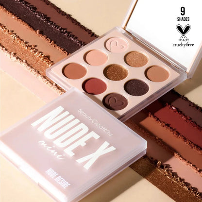 Beauty Creations Nude X MINI Paleta De Sombras De 9 Tonos